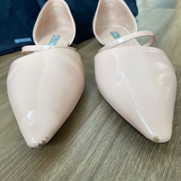Prada Shoes Pointed Toe Flats in Orchid with Branded Strap size 37.5 - Picture 8 of 11